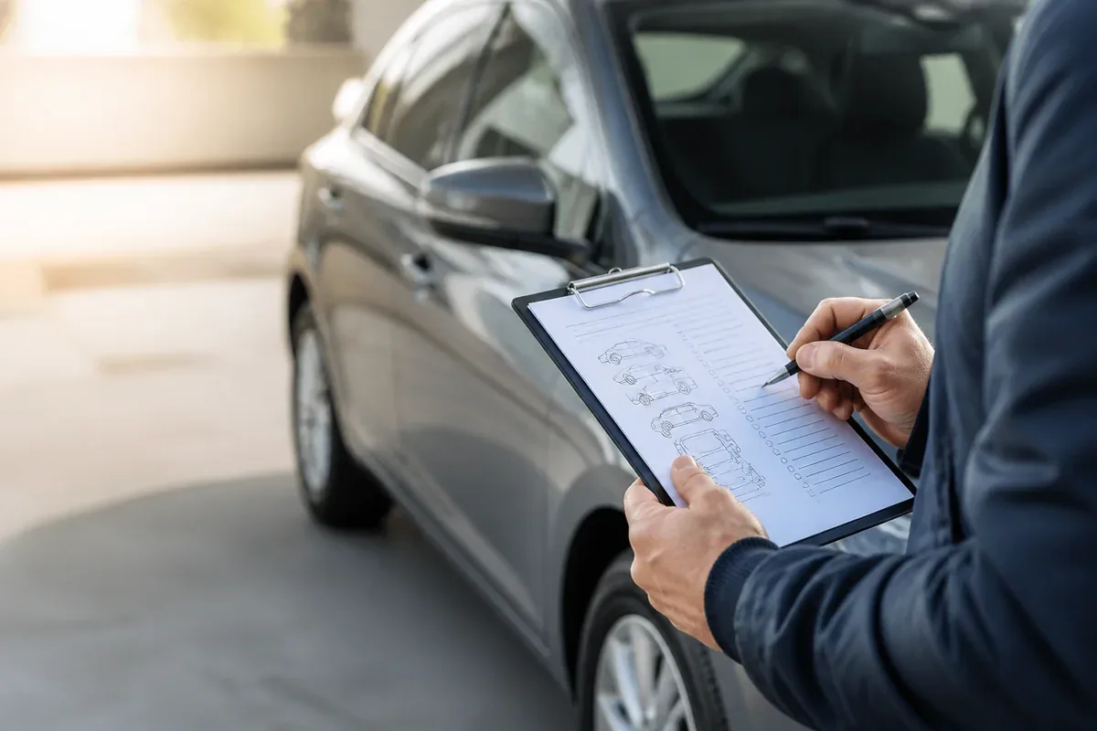 Contrat et état des lieux d’une voiture de location