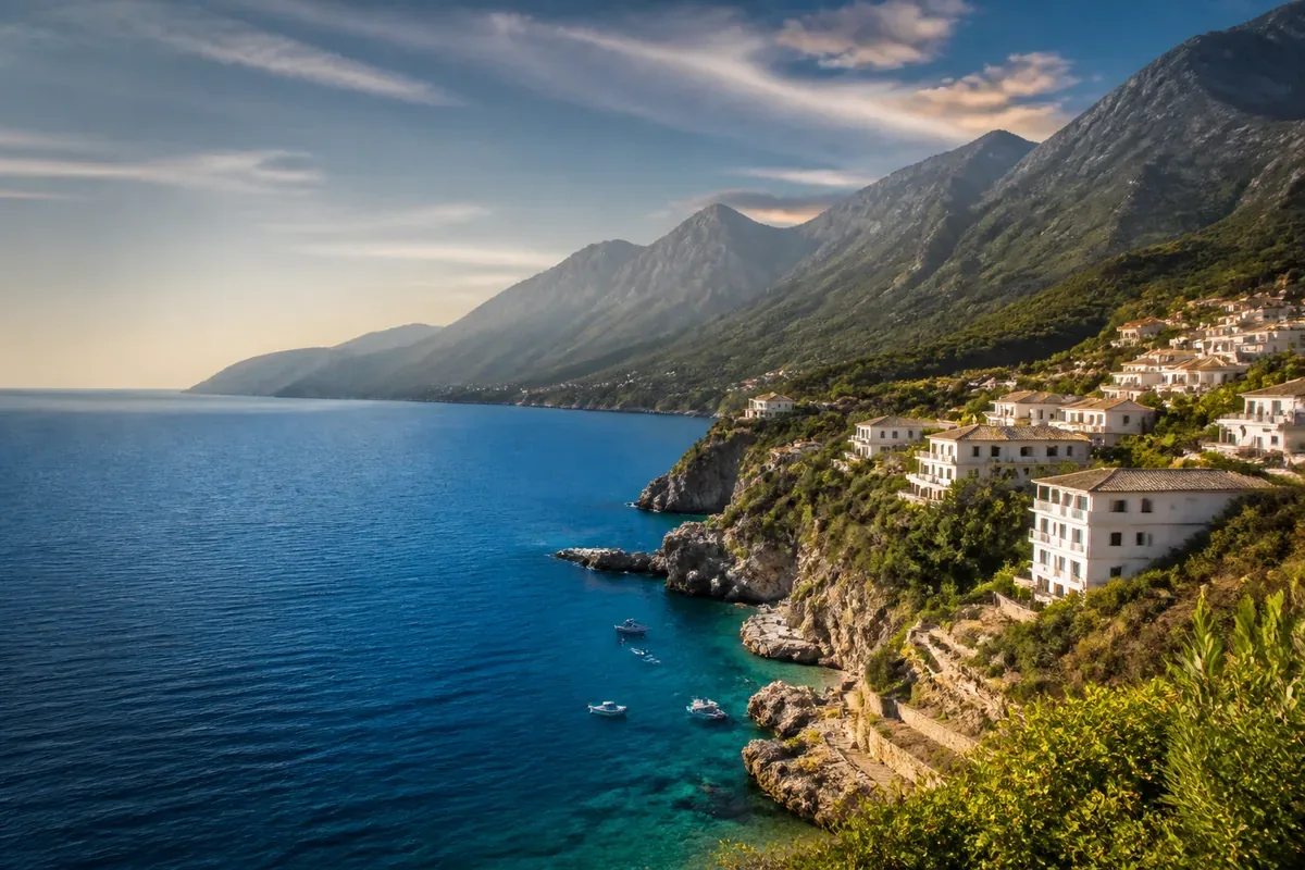 Côte adriatique et montagnes en Albanie