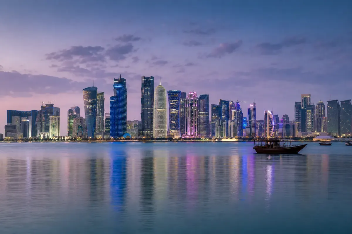 Front de mer et architecture contemporaine de Doha au Qatar