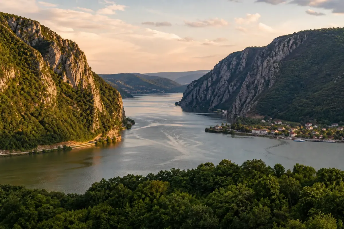 Gorges des Portes de Fer sur le Danube en Serbie