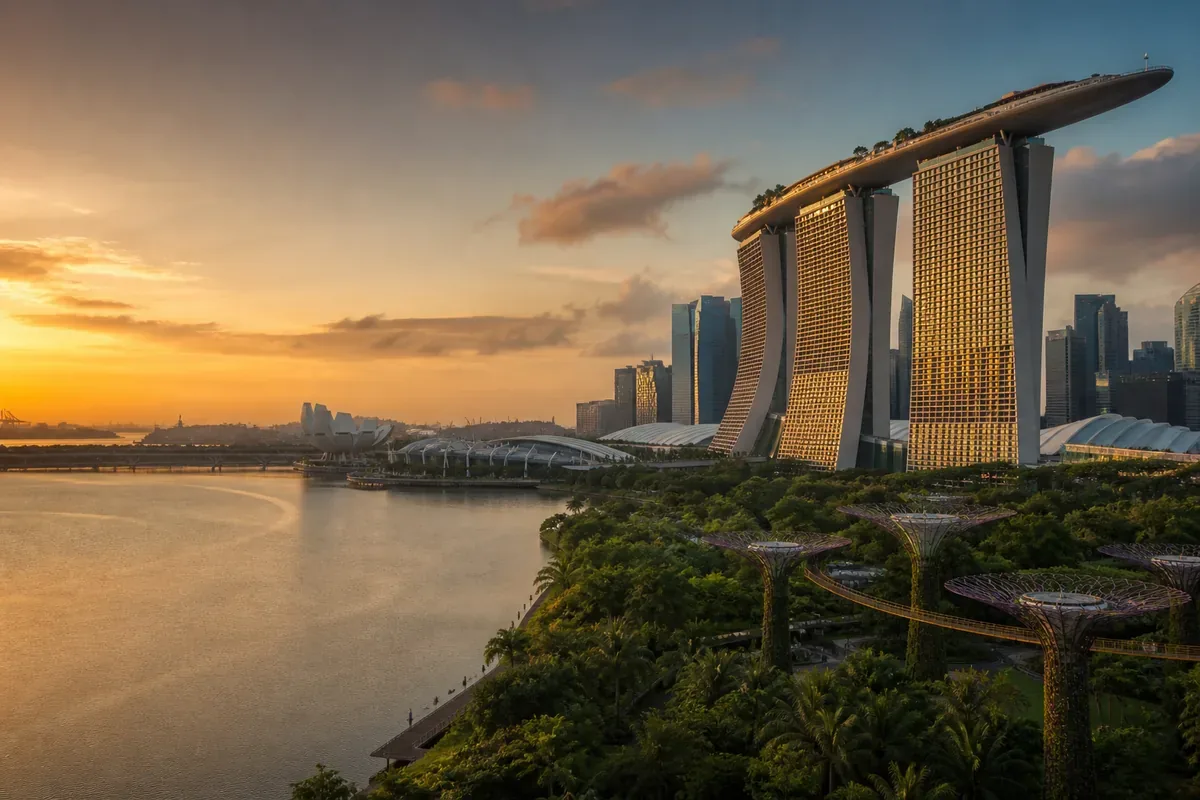 Architecture contemporaine et jardins tropicaux à Singapour