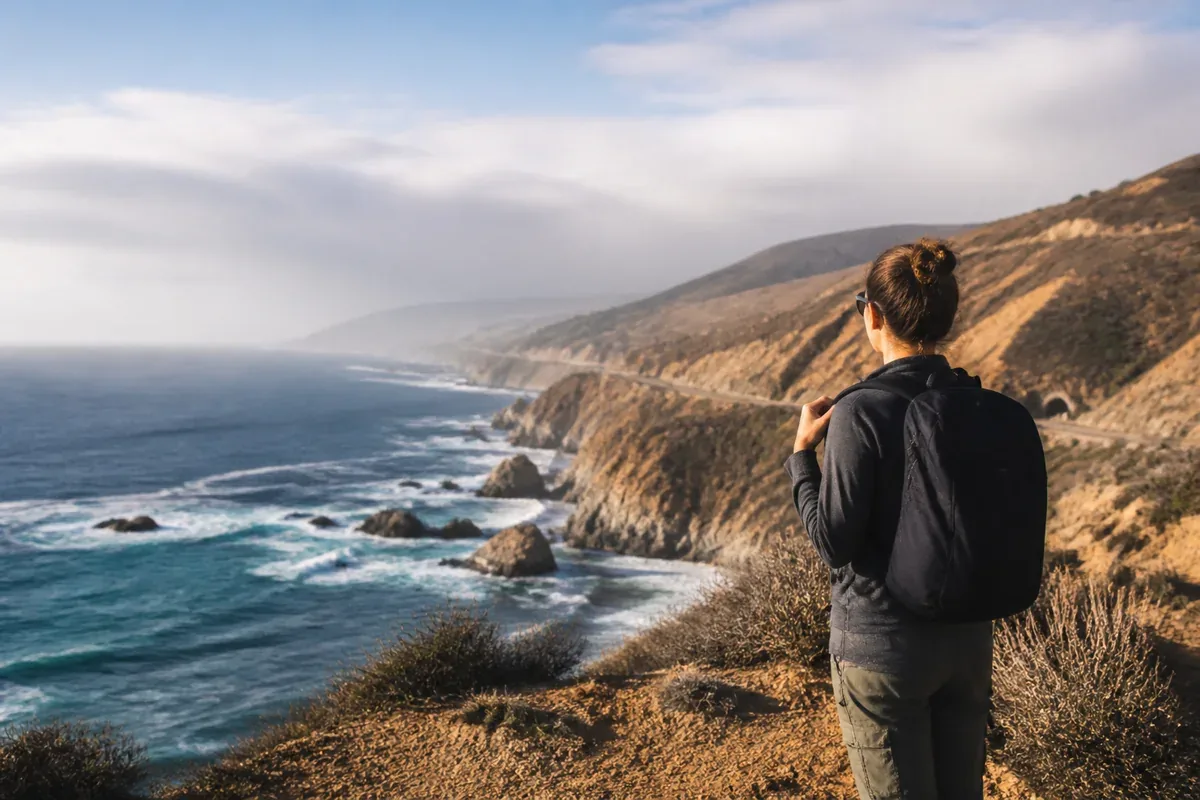 Falaises de la côte Pacifique aux États-Unis