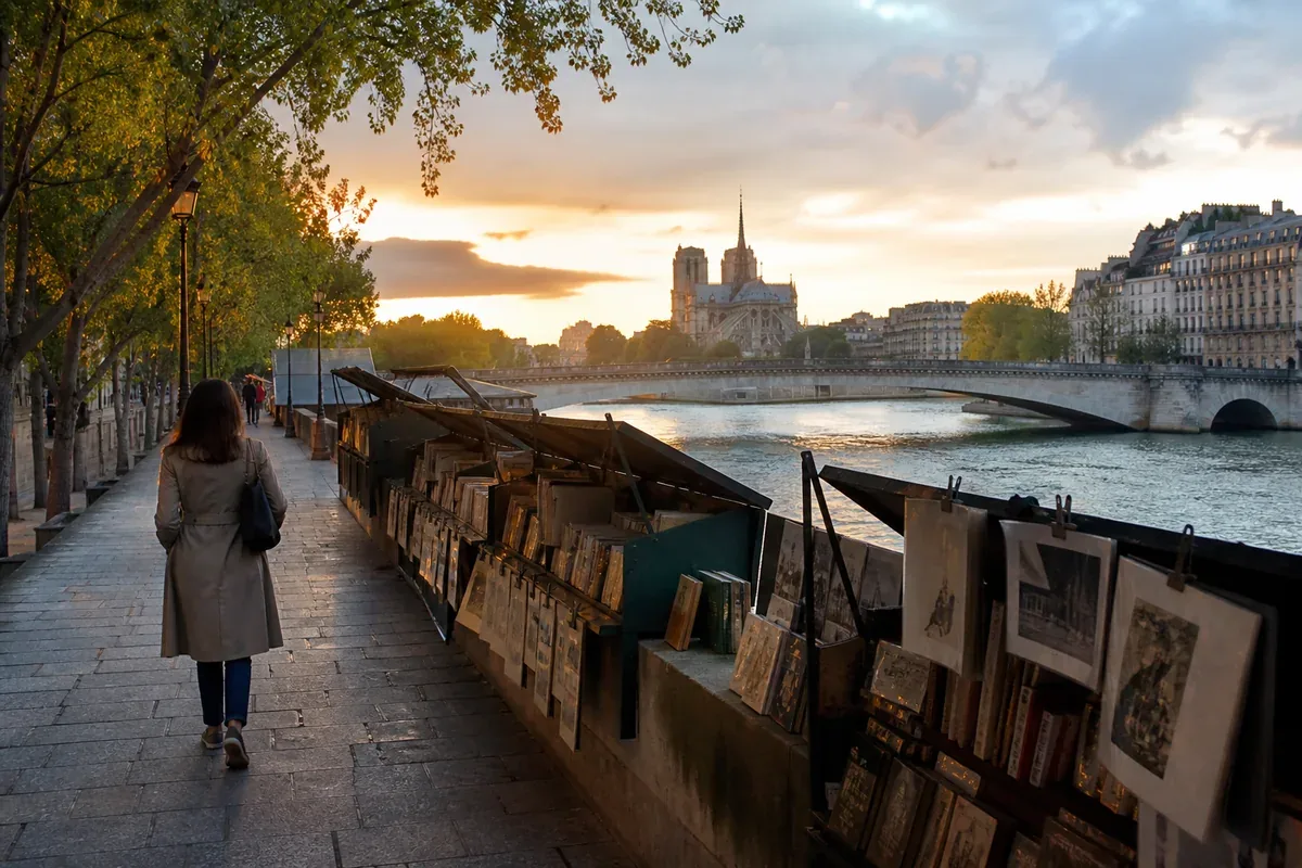 Promenade matinale sur les quais de Paris